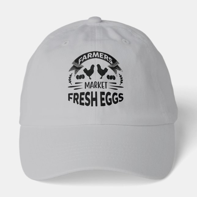 Cute fresh eggs vendors hat (Front)