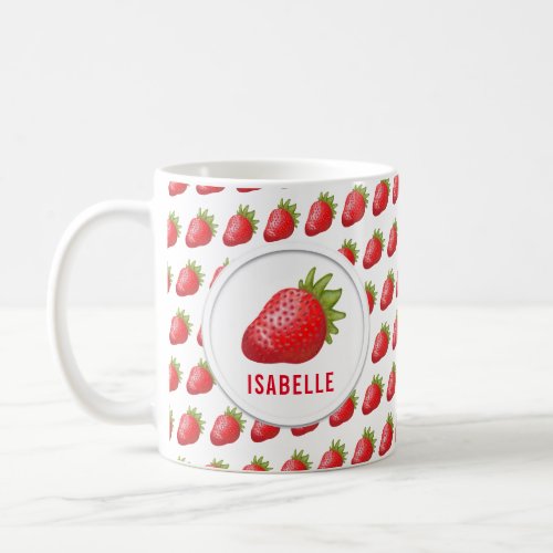 Cute Fresh Strawberry Graphic Coffee Mug