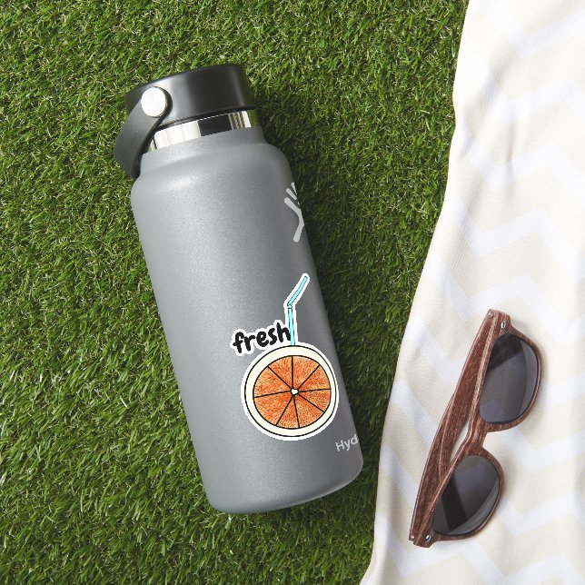 Cute Fresh Stylish Orange Lovers Sticker (HydroFlask Insitu)