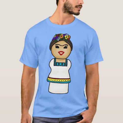Cute Frida Kahlo Portrait T_Shirt