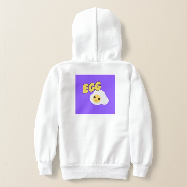 Cute fried egg, making everyone benhappy and smile hoodie (Laydown Back)