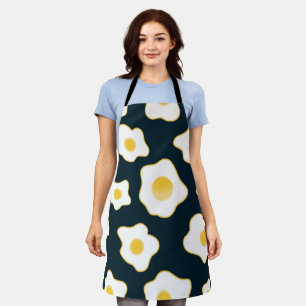 Cute Fried Eggs Flower Pattern Apron