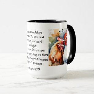 Cute Friend Chickens Proverbs Friendship Quote Mug