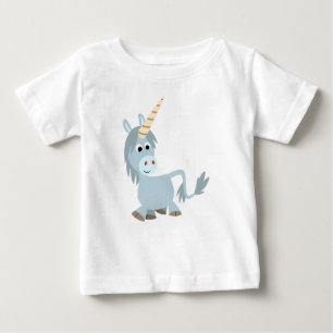 Cute Friendly Cartoon Unicorn Baby T-Shirt