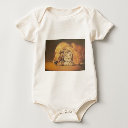 Cute Friendly Cat & Dog Hakuna Matata Gift Relatio Baby Bodysuit