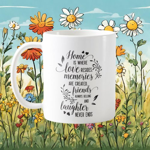 cute Friends Family word art Coffee Mug