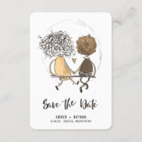 Cute Friends Minimalist Save the Date