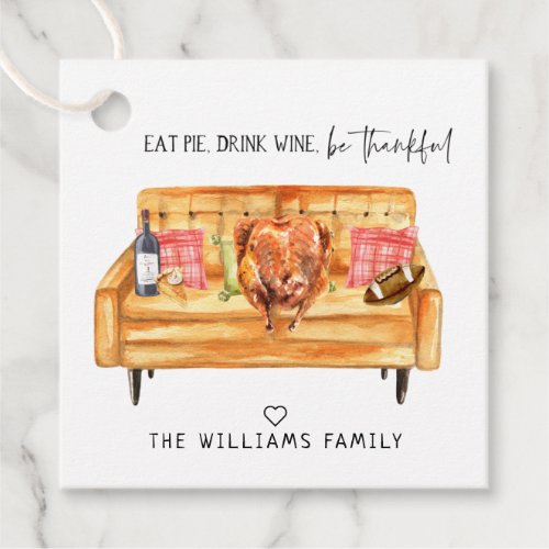 Cute Friendsgiving Thanksgiving Treat Favor Tags