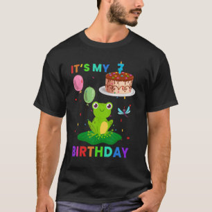 Cute Frog 8th Birthday  Frogs Animal  Graphic T-Shirt