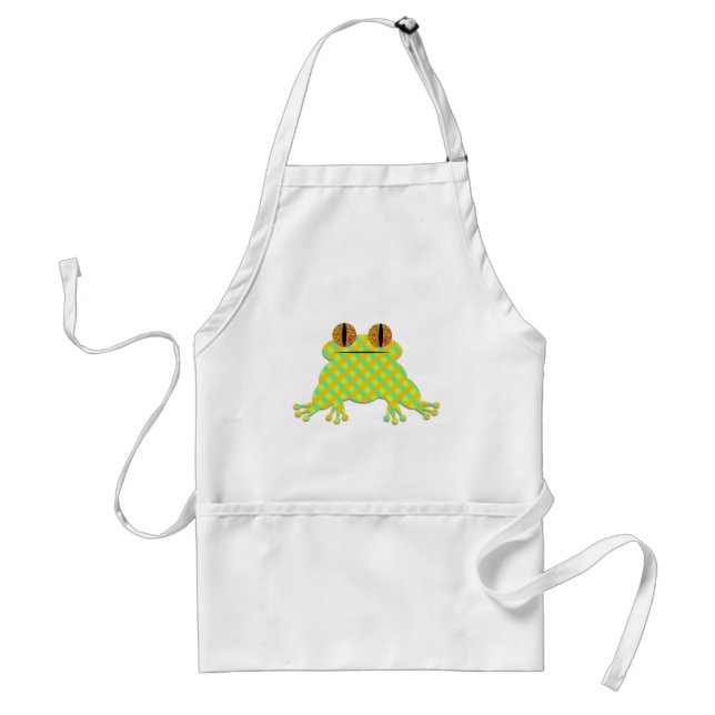 Cute Frog Adult Apron (Front)