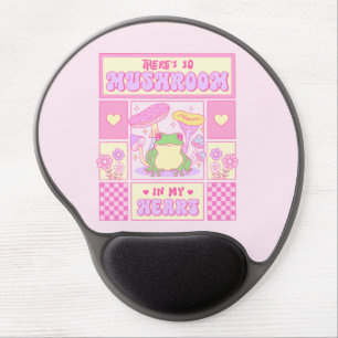 Cute Frog and Mushroom - Funny Romantic Gel Mouse Pad