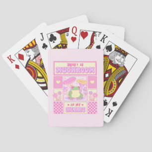Cute Frog and Mushroom - Funny Romantic Poker Cards