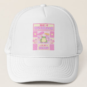 Cute Frog and Mushroom - Funny Romantic Trucker Hat