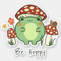 Tiny Frog - Original Hand Drawn Miniature  Sticker for Sale by Just Cutie