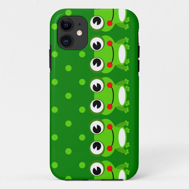 Cute Frog and Polka Dot iPhone Cases (Back)