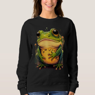 Cute Frog  Animal on Frog 1 Sweatshirt