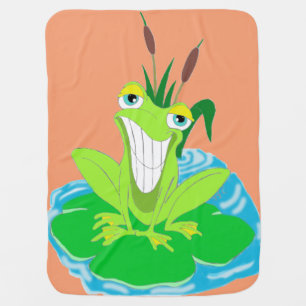 Cute Frog Baby Blanket
