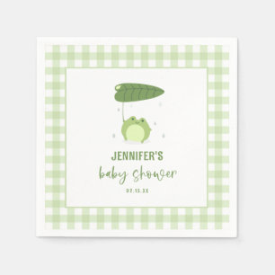 Cute Frog Baby Shower Napkins