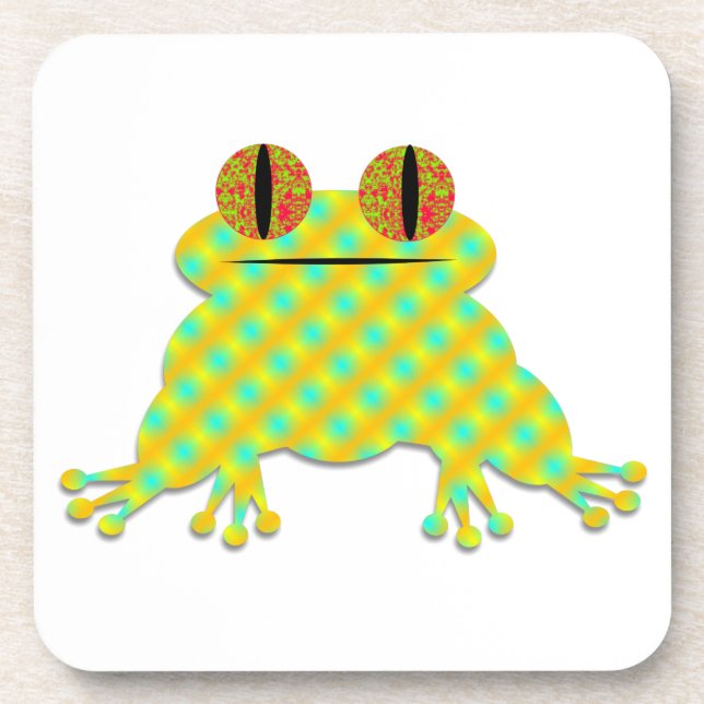 Cute Frog Beverage Coaster (Front)
