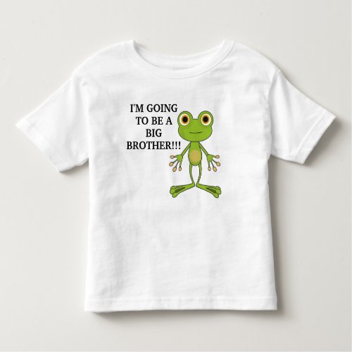 Cute Frog Big Brother T Shirt