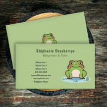 Cute Frog Business Card