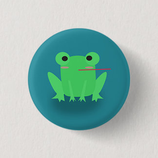 Cute frog button
