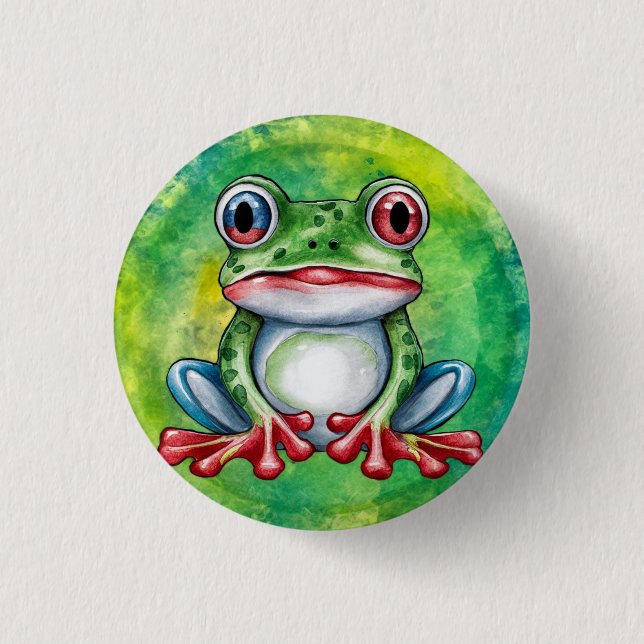Cute Frog Button (Front)