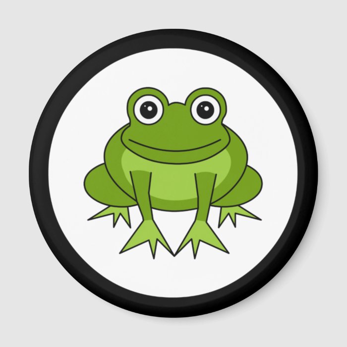 Cute Frog Cartoon Magnet