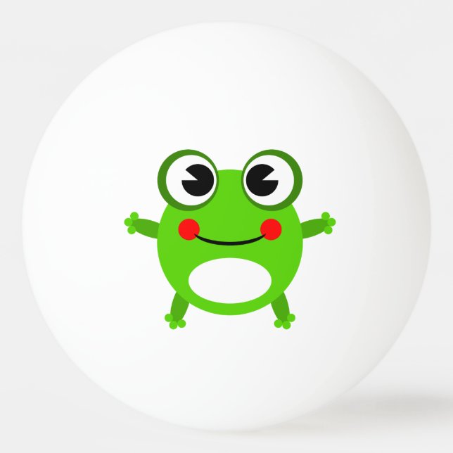 Cute frog cartoon ping pong ball (Back)