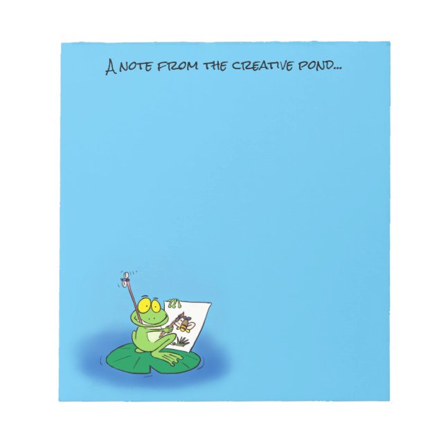 Cute frog cartoon post it notes (Front)