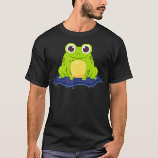 Cute Frog Cartoon T-Shirt