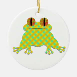 Cute Frog Ceramic Ornament