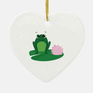 Cute Frog Ceramic Ornament