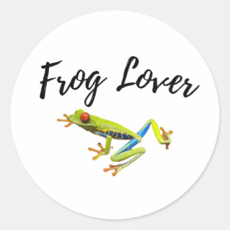 Cute Frog Classic Round Sticker