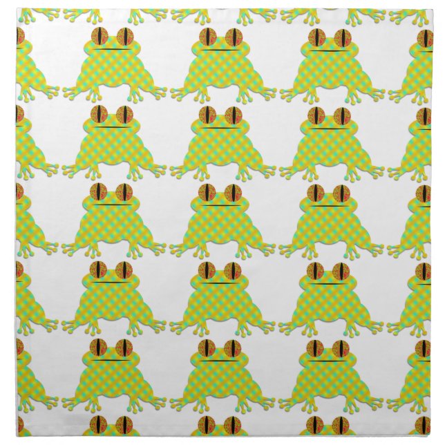 Cute Frog Cloth Napkin (Front)