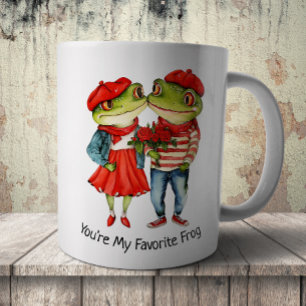 Cute Frog Couple Coffee Mug