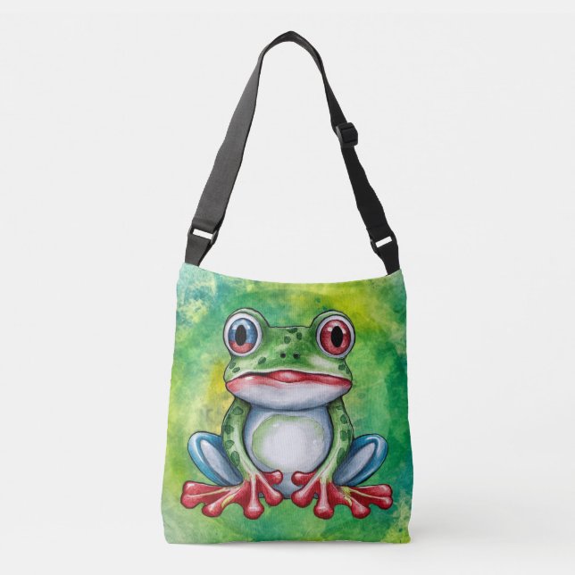 Cute Frog Crossbody Bag (Front)