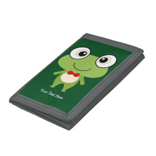 Cute Frog (customizable) Tri-fold Wallet