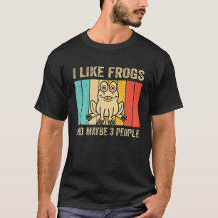 Cute Frog Design For Toad Lover Men Women Amphibia T-Shirt