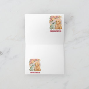 Cute Frog Dog Cat Mother’s Day Card - Special Gift