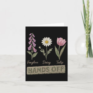 Cute Frog Dragonfly Turtle Hands Off Trump Taxes A Card