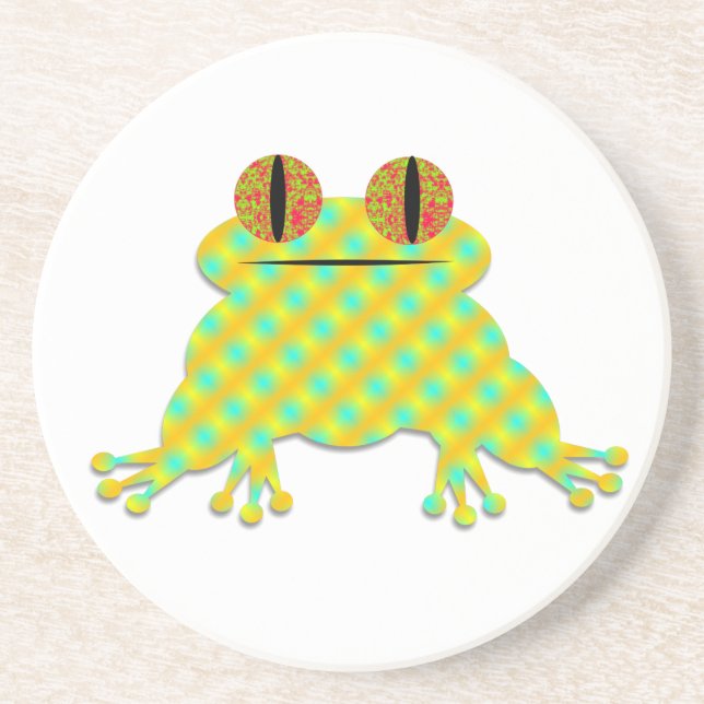 Cute Frog Drink Coaster (Front)