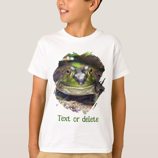 Cute Frog Face Nature Personalized T-Shirt (Front)
