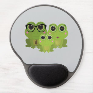 Cute Frog Family Gel Mouse Pad