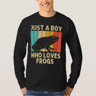 Cute Frog For Boys Kids Frog Toad Animal Tadpole F T-Shirt