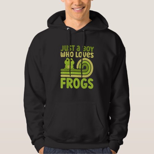 Cute Frog For Boys Kids Toad Catcher Pet Animal  1 Hoodie