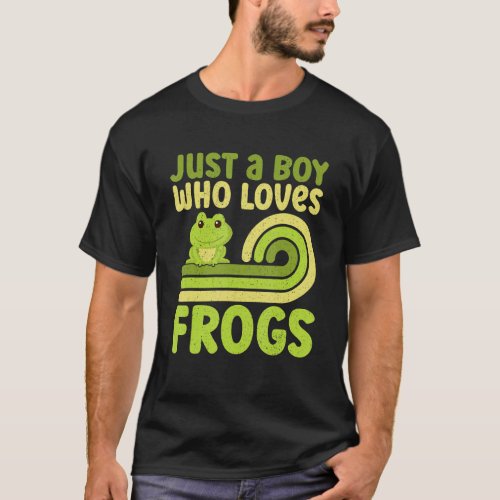 Cute Frog For Boys Kids Toad Catcher Pet Animal  1 T_Shirt