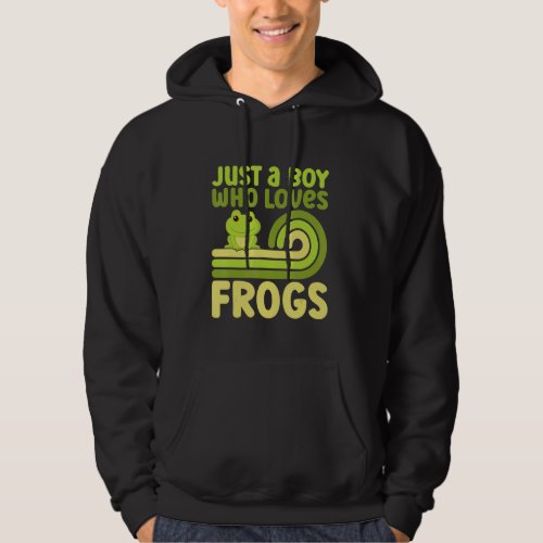 Cute Frog For Boys Kids Toad Catcher Pet Animal Hoodie