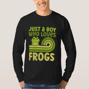 Cute Frog For Boys Kids Toad Catcher Pet Animal T-Shirt
