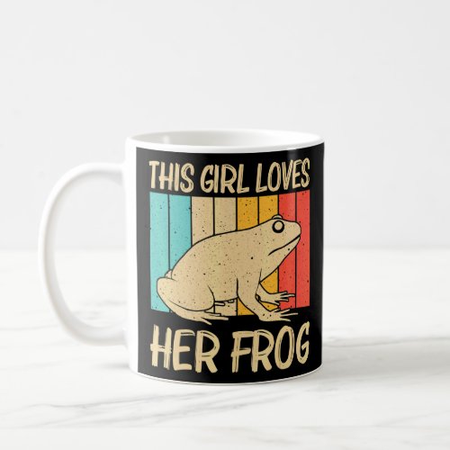 Cute Frog For Girls Mom Toad Catcher Pet Animal    Coffee Mug